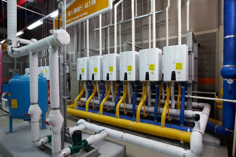 Каскадные котельные на базе конденсационных котлов Navien