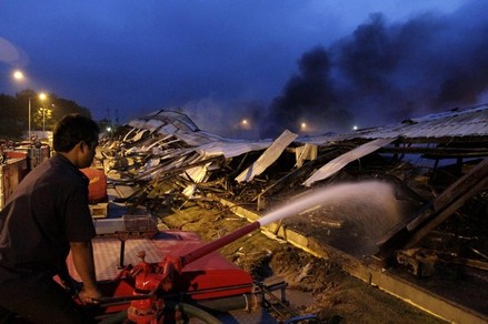 Завод кондиционеров Хитачи восстановлен после пожара