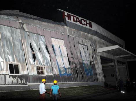 Завод кондиционеров Хитачи восстановлен после пожара