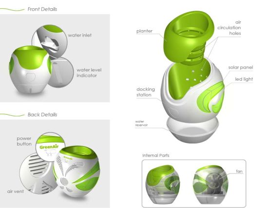 Экогаджет: цветочный горшок для очистки воздуха