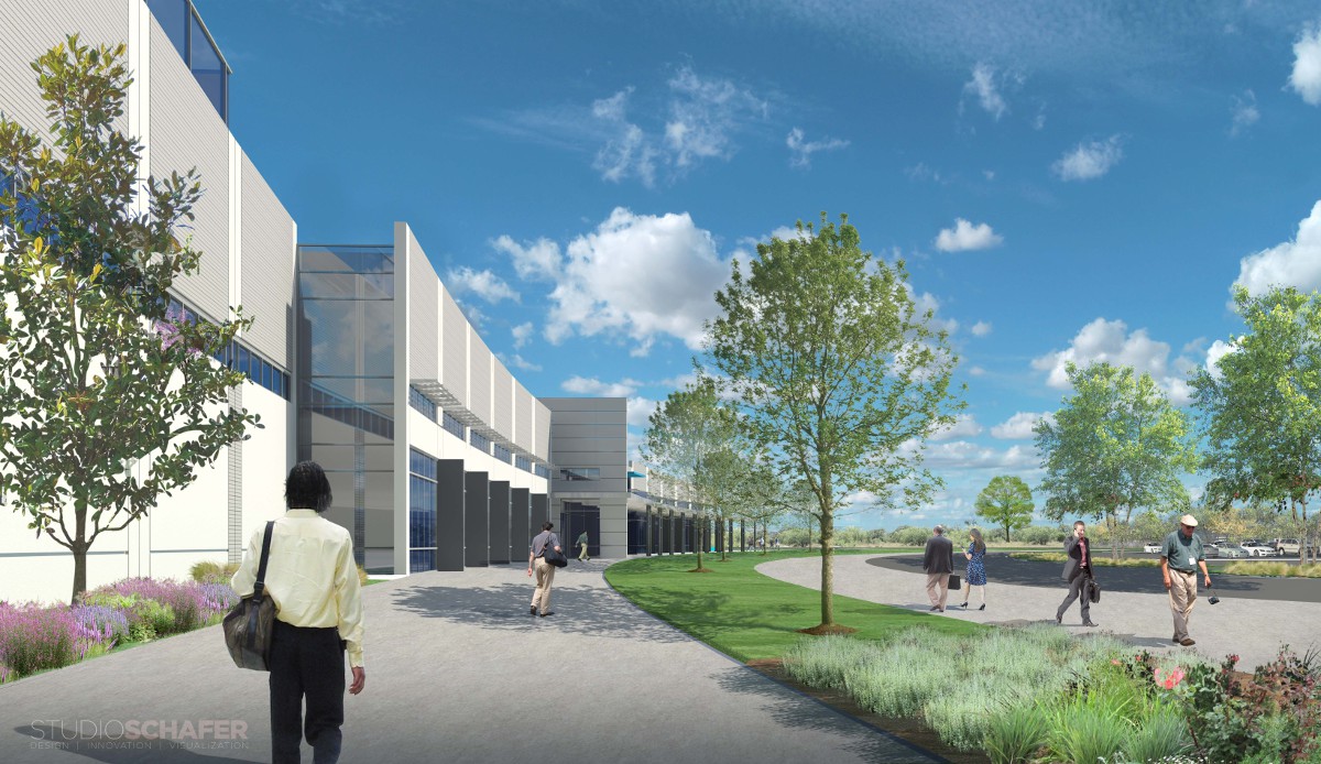 Концепт производственно-административного комплекса Daikin в Хьюстоне