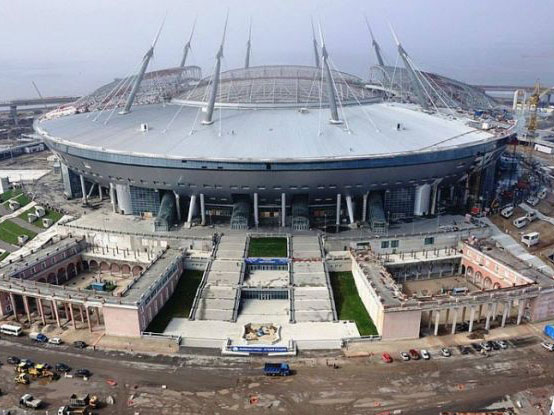 Монтаж системы отопления стадиона «Зенит – Арена» завершится в октябре