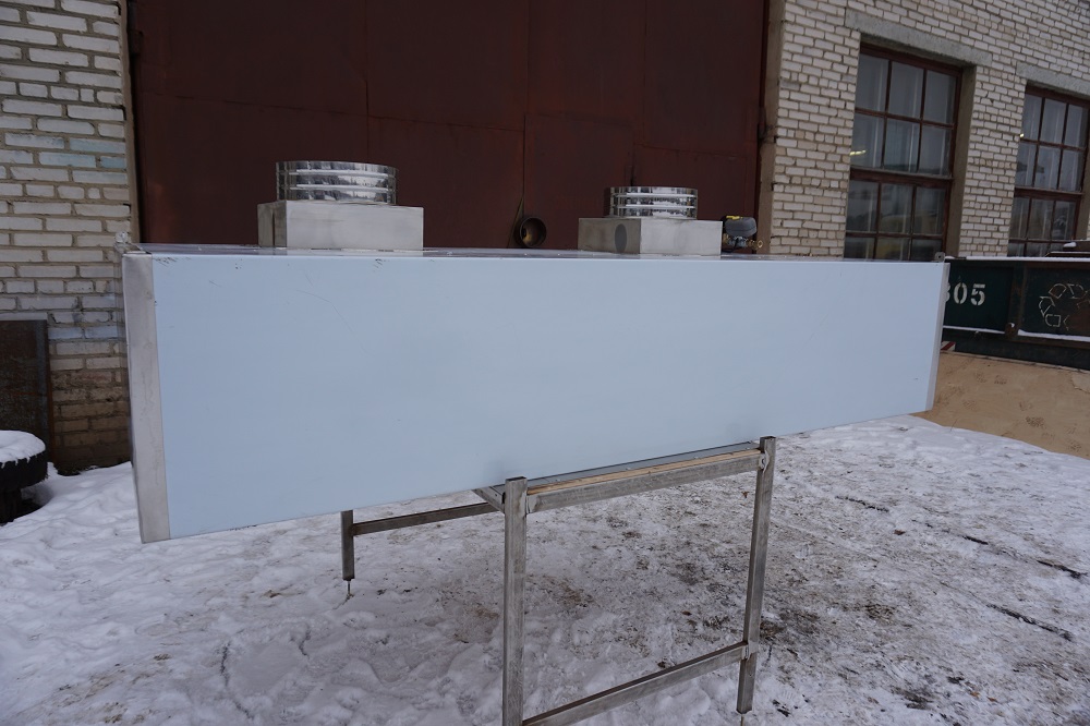 Вытяжные зонты с гидрозатвором для одного из ресторанов курорта «Роза Хутор» г. Сочи