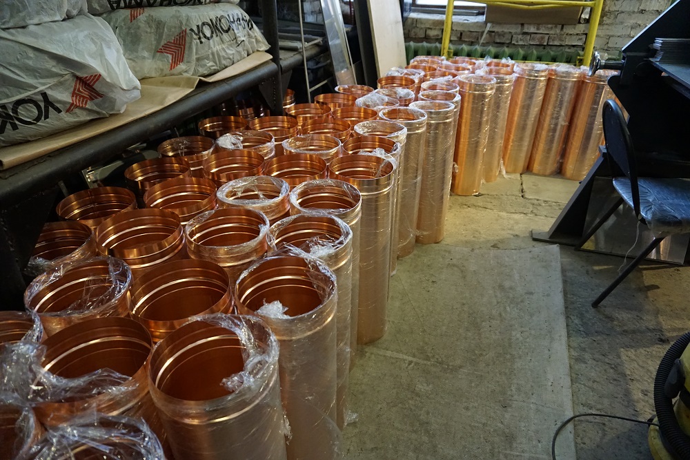 Система вентиляции из меди для одного из топовых ресторанов в г. Астана