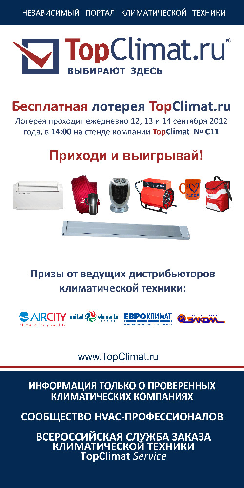 Итоги последней в 2012 году лотереи TopClimat.ru